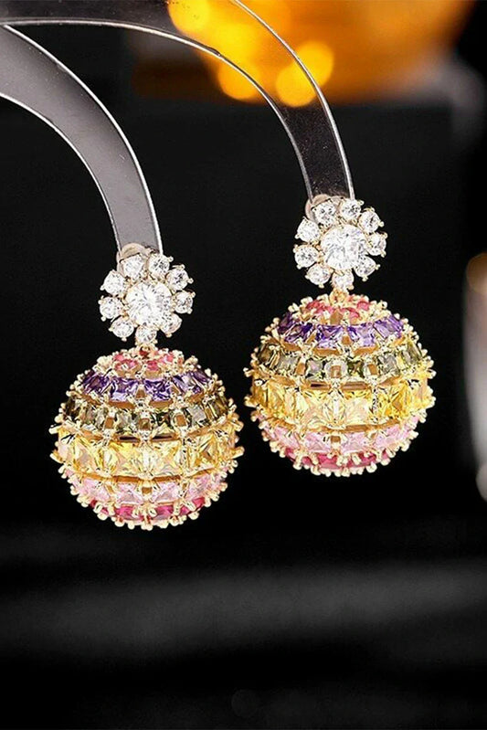 Blumoon - Elegant Multicolor Jhumka - Earrings - Multi