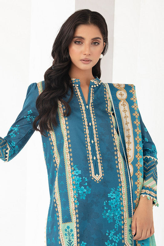 Ellena - 3-PC Unstitched Digital Printed Lawn Suit