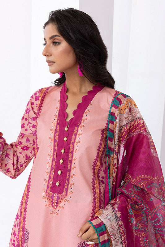 Ellena - 3-PC Unstitched Digital Printed Lawn Suit