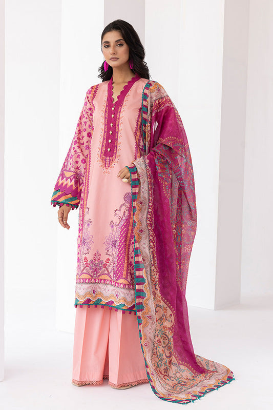 Ellena - 3-PC Unstitched Digital Printed Lawn Suit