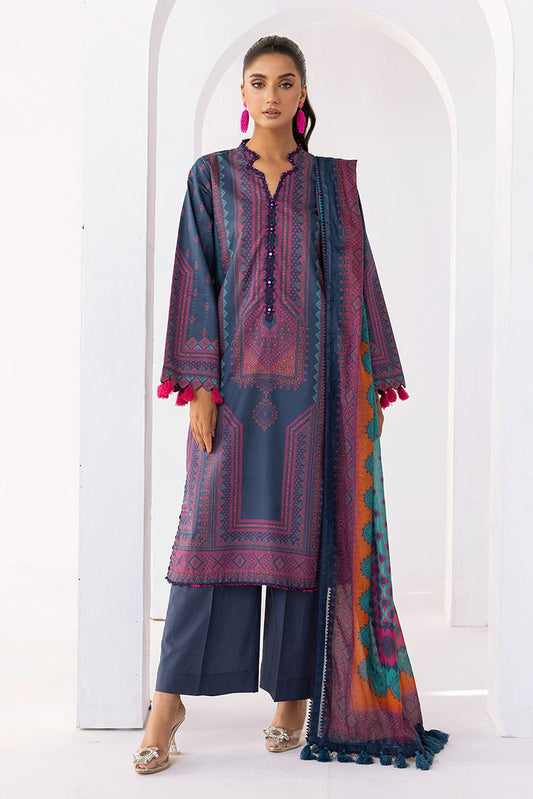 Ellena - 3-PC Unstitched Digital Printed Lawn Suit