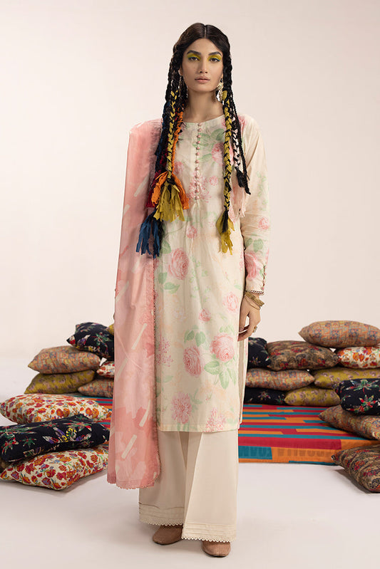 Ellena - 3-PC Unstitched Digital Printed Lawn Suit