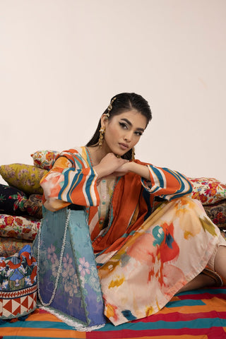 Picture of Ellena - 3-PC Unstitched Digital Printed Lawn Suit - Available at Raja Sahib