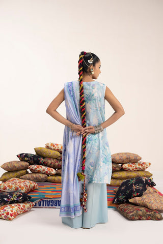 Picture of Ellena - 3-PC Unstitched Digital Printed Lawn Suit - Available at Raja Sahib