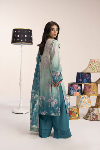 Picture of Ellena - 3-PC Unstitched Digital Printed Lawn Suit - Available at Raja Sahib