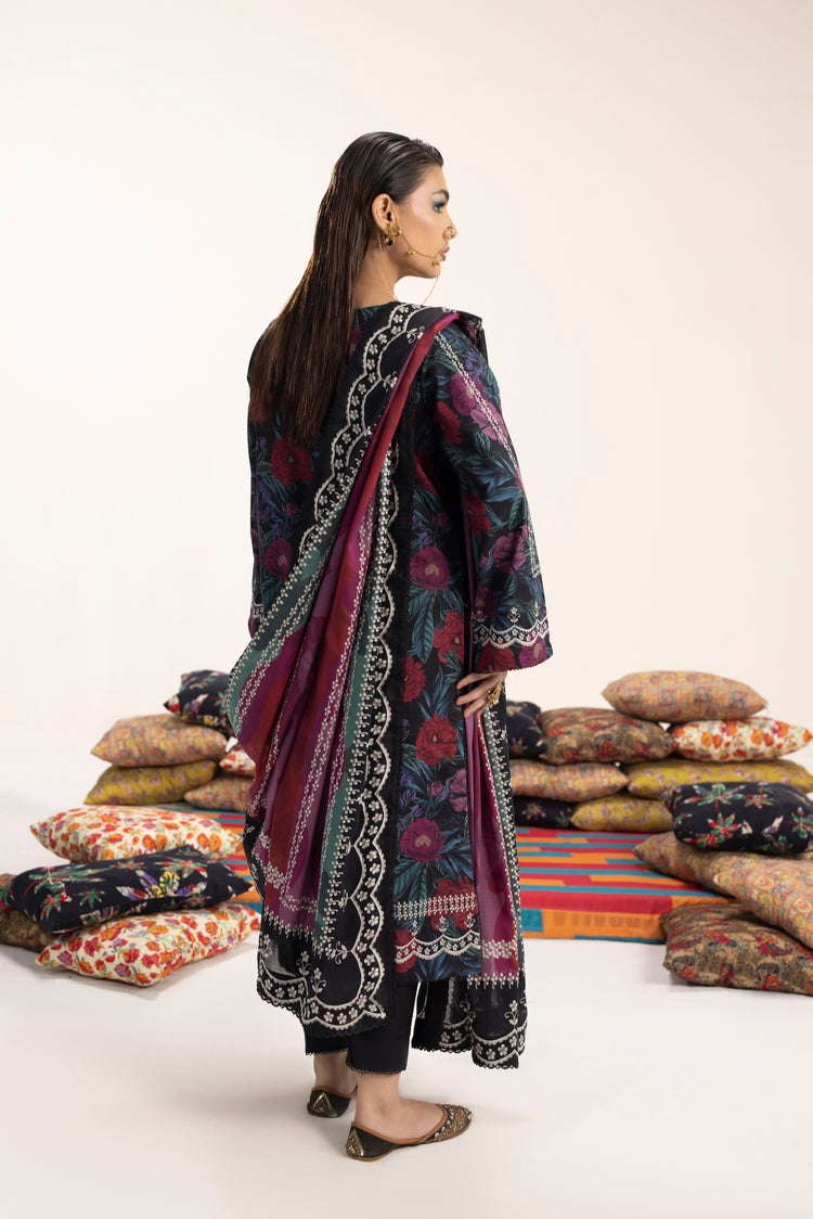 Picture of Ellena - 3-PC Unstitched Digital Printed Lawn Suit - Available at Raja Sahib