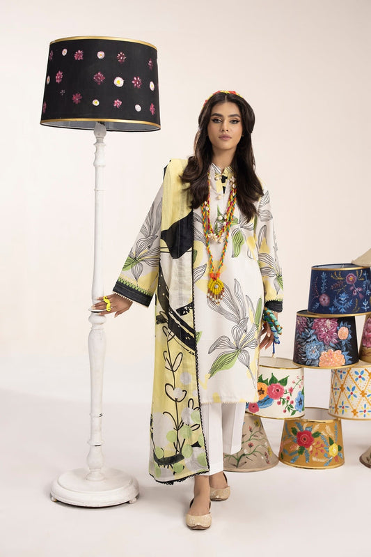 Picture of Ellena - 3-PC Unstitched Digital Printed Lawn Suit - Available at Raja Sahib