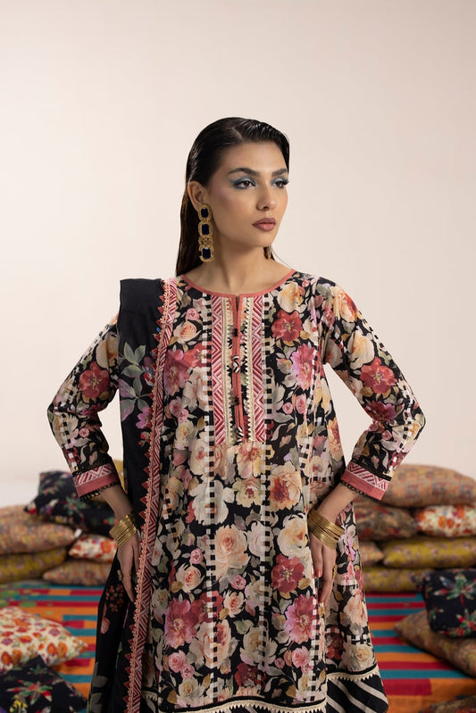 Picture of Ellena - 3-PC Unstitched Digital Printed Lawn Suit - Available at Raja Sahib