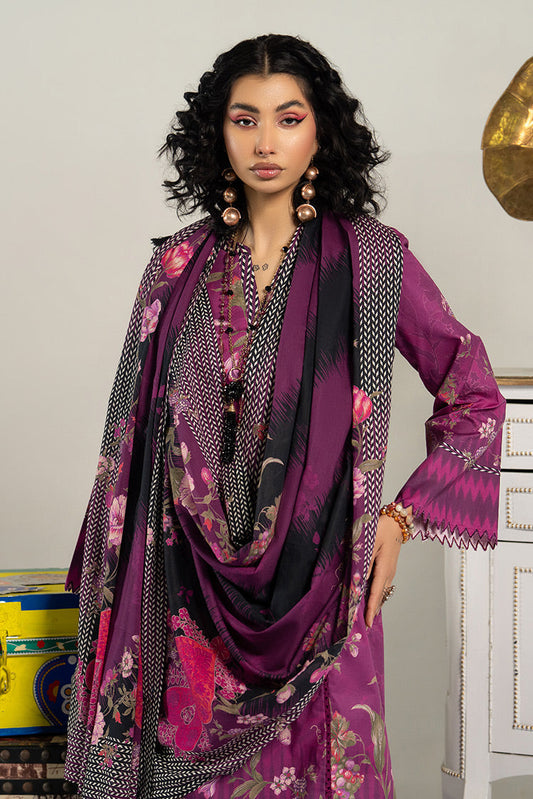 Ellena - 3-PC Unstitched Digital Printed Lawn Suit