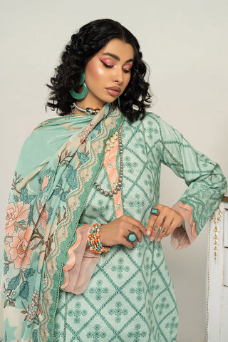 Picture of Ellena - 3-PC Unstitched Digital Printed Lawn Suit - Available at Raja Sahib