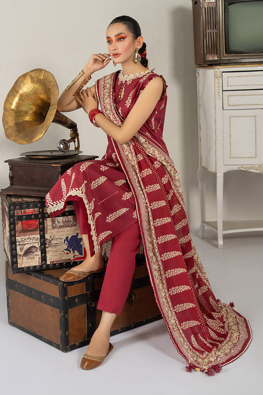 Ellena - 3-PC Unstitched Digital Printed Lawn Suit