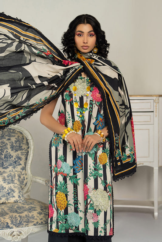 Ellena - 3-PC Unstitched Digital Printed Lawn Suit