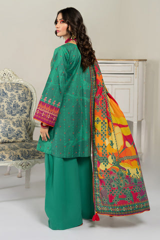 Picture of Ellena - 3-PC Unstitched Digital Printed Lawn Suit - Available at Raja Sahib