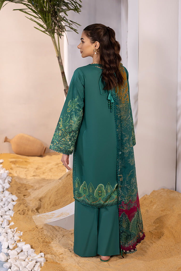 Picture of Ellena - 3-PC Unstitched Embroidered Lawn Suit - Available at Raja Sahib