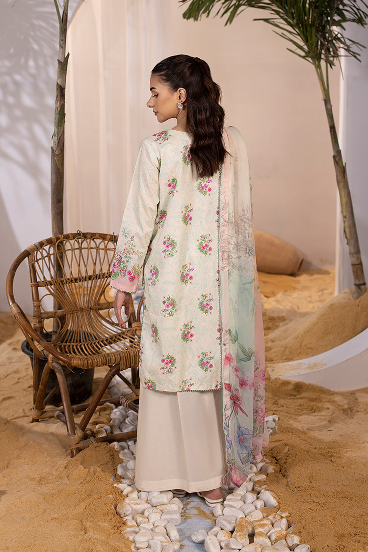 Picture of Ellena - 3-PC Unstitched Embroidered Lawn Suit - Available at Raja Sahib