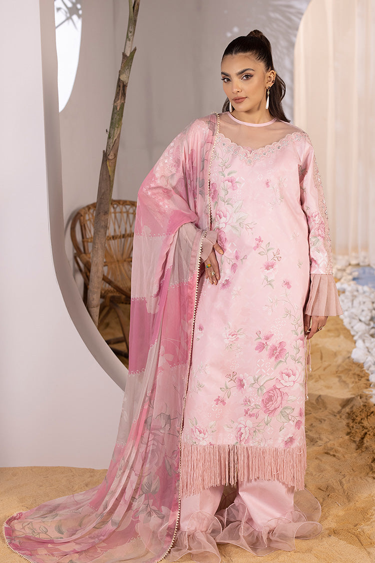 Picture of Ellena - 3-PC Unstitched Digital Printed Lawn Suit - Available at Raja Sahib