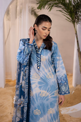 Picture of Ellena - 3-PC Unstitched Digital Printed Lawn Suit - Available at Raja Sahib