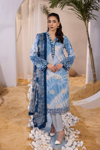 Picture of Ellena - 3-PC Unstitched Digital Printed Lawn Suit - Available at Raja Sahib