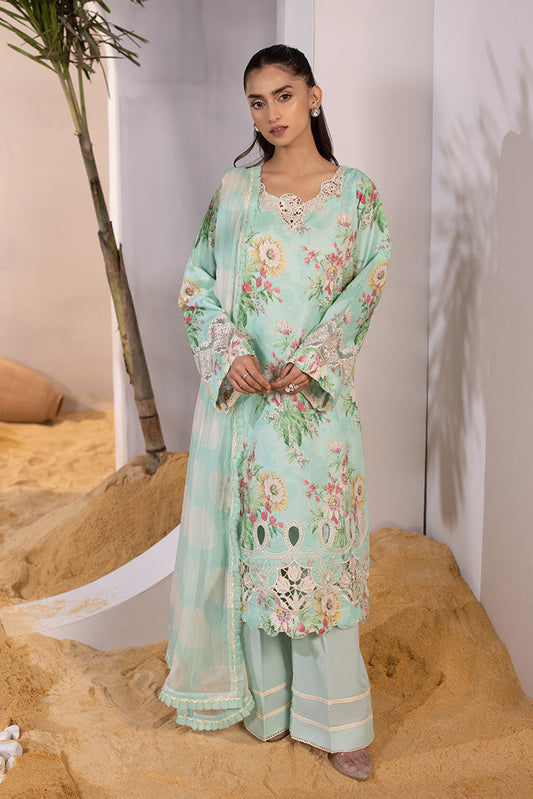 Picture of Ellena - 3-PC Unstitched Digital Printed Lawn Suit - Available at Raja Sahib