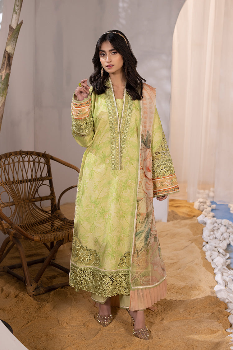 Picture of Ellena - 3-PC Unstitched Digital Printed Lawn Suit - Available at Raja Sahib