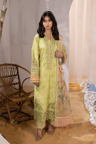 Picture of Ellena - 3-PC Unstitched Digital Printed Lawn Suit - Available at Raja Sahib