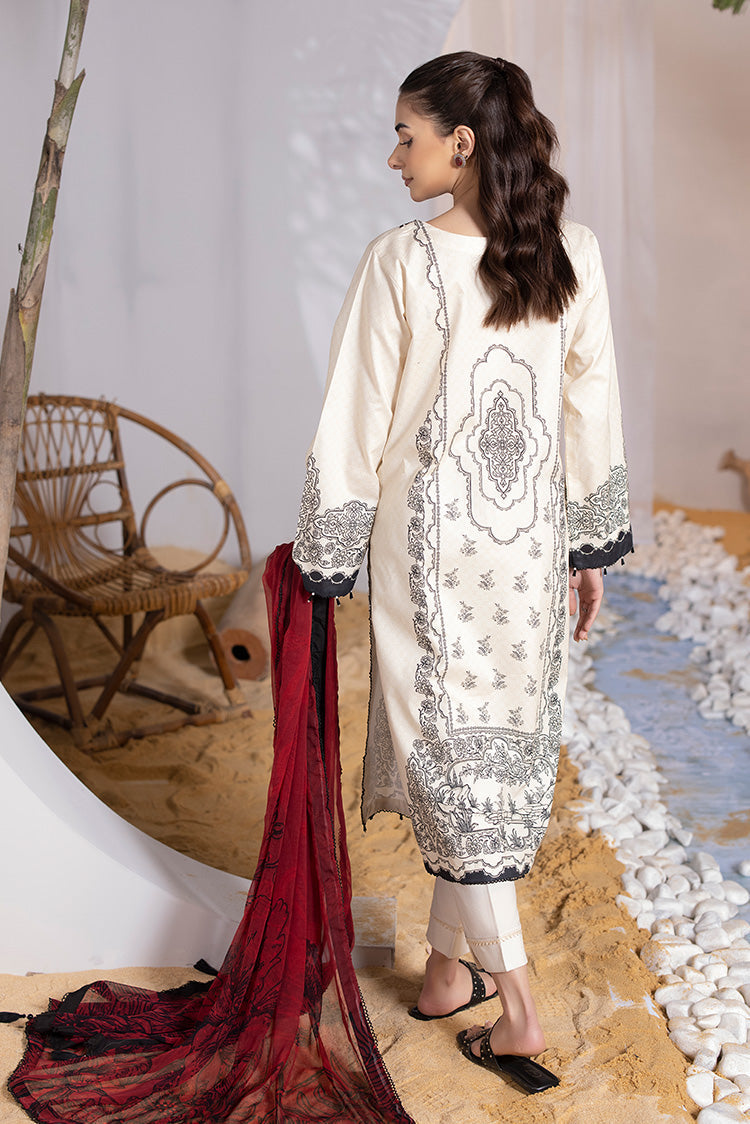 Picture of Ellena - 3-PC Unstitched Digital Printed Lawn Suit - Available at Raja Sahib