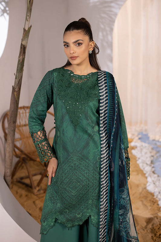 Picture of Ellena - 3-PC Unstitched Digital Printed Lawn Suit - Available at Raja Sahib