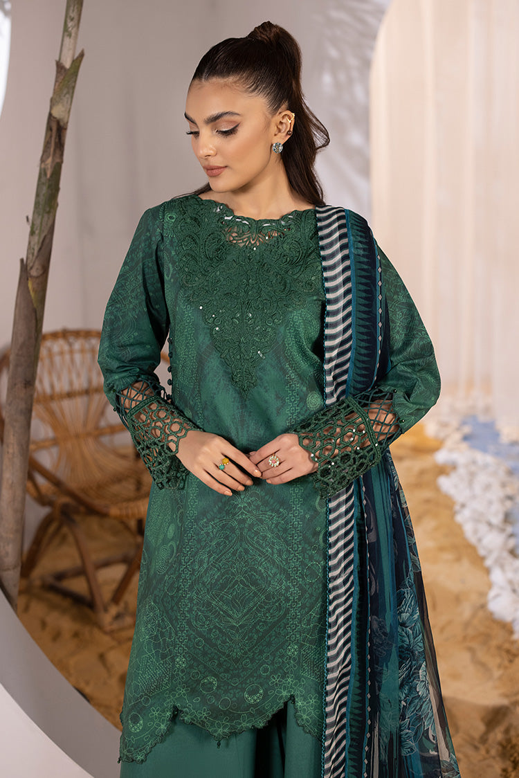 Picture of Ellena - 3-PC Unstitched Digital Printed Lawn Suit - Available at Raja Sahib