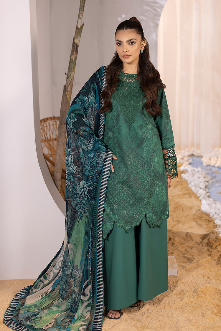 Picture of Ellena - 3-PC Unstitched Digital Printed Lawn Suit - Available at Raja Sahib