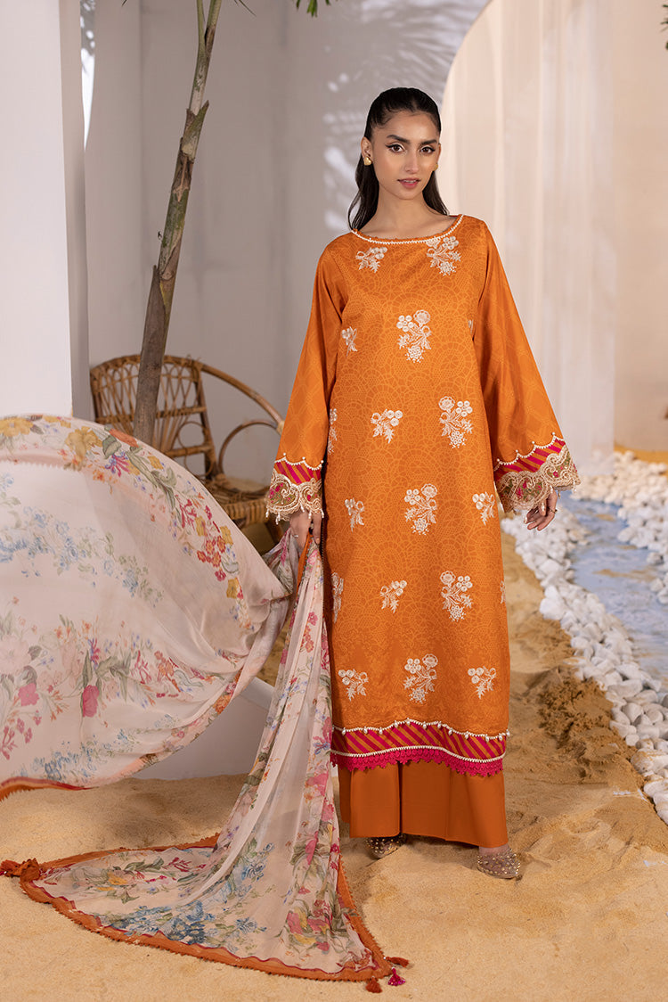 Picture of Ellena - 3-PC Unstitched Digital Printed Lawn Suit - Available at Raja Sahib