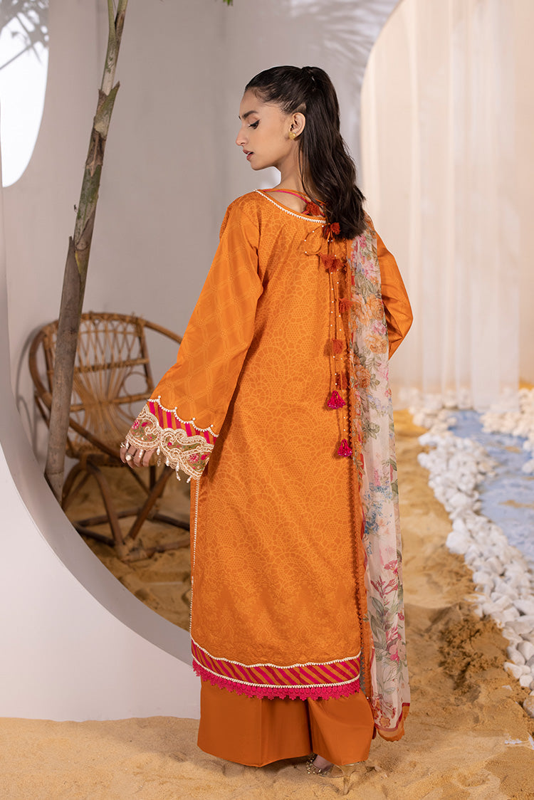 Picture of Ellena - 3-PC Unstitched Digital Printed Lawn Suit - Available at Raja Sahib