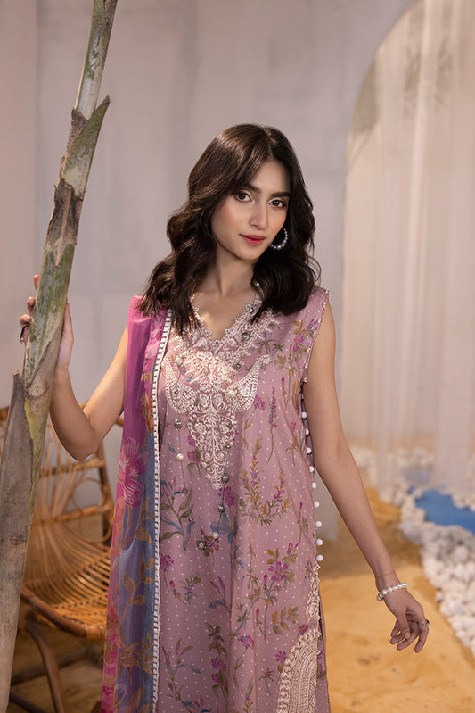 Ellena - 3-PC Unstitched Digital Printed Lawn Suit