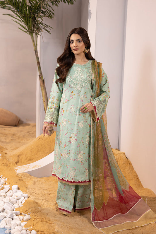 Ellena - 3-PC Unstitched Digital Printed Lawn Suit