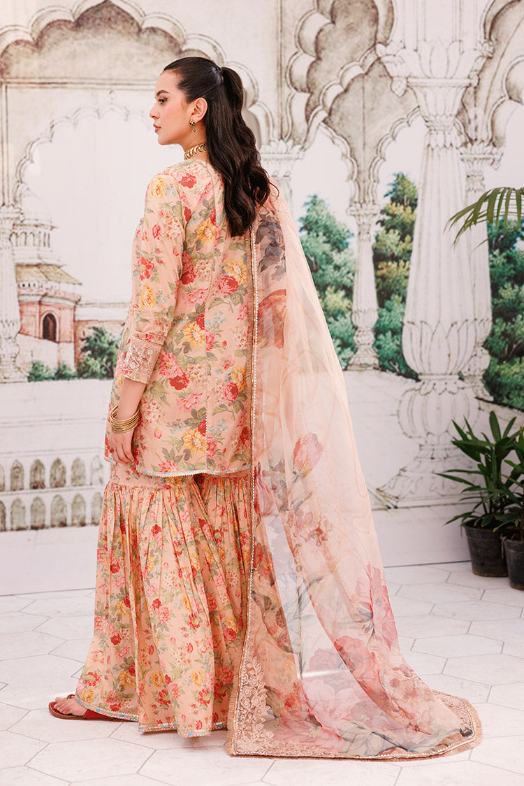 Picture of 3-PC Unstitched Digital Printed Lawn Suit - Available at Raja Sahib