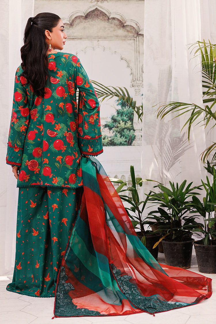 Picture of 3-PC Unstitched Digital Printed Lawn Suit - Available at Raja Sahib