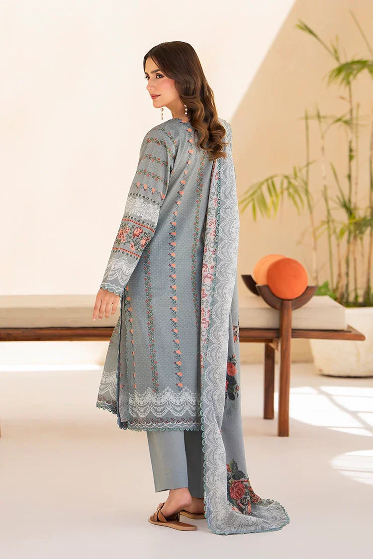 Picture of 3-PC Unstitched Printed Lawn Suit - Available at Raja Sahib