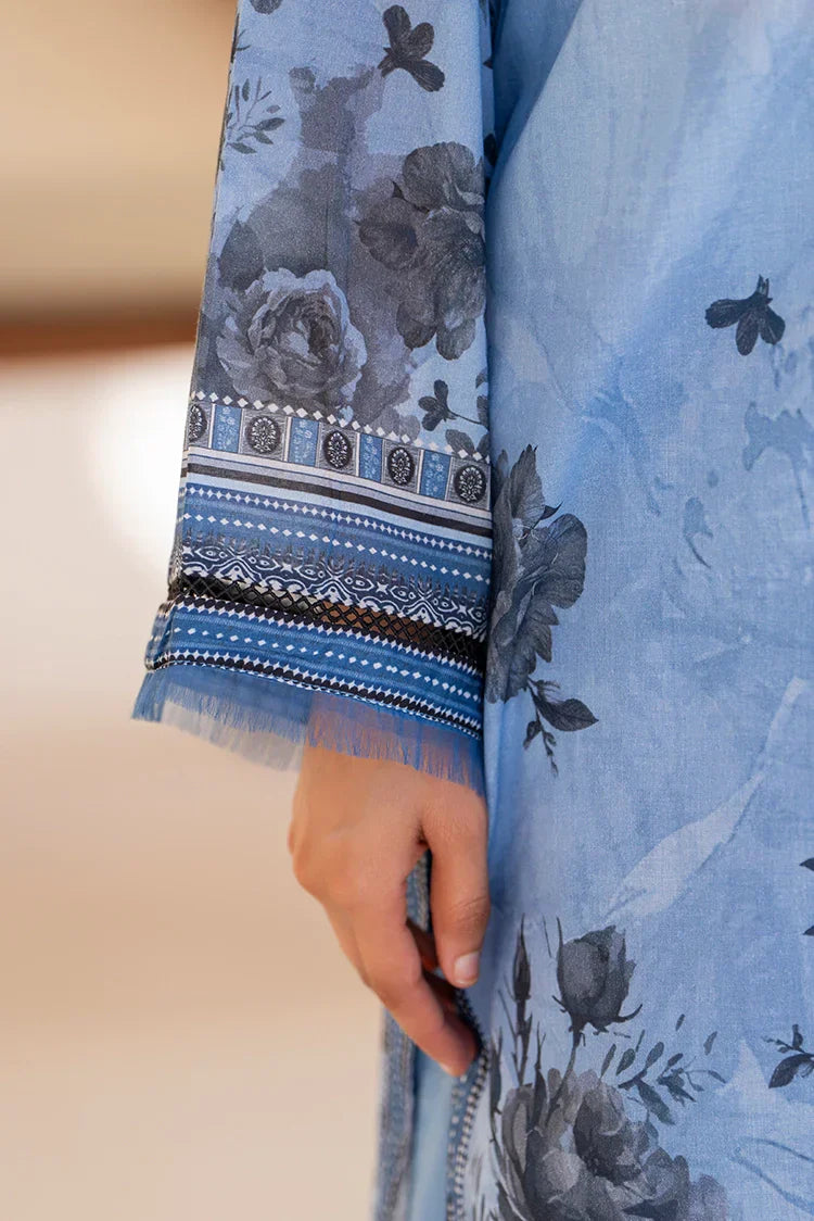Picture of 3-PC Unstitched Printed Lawn Suit - Available at Raja Sahib