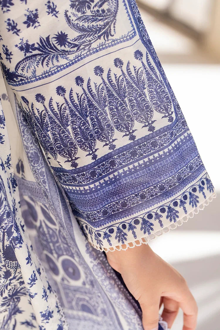 Picture of 3-PC Unstitched Printed Lawn Suit - Available at Raja Sahib