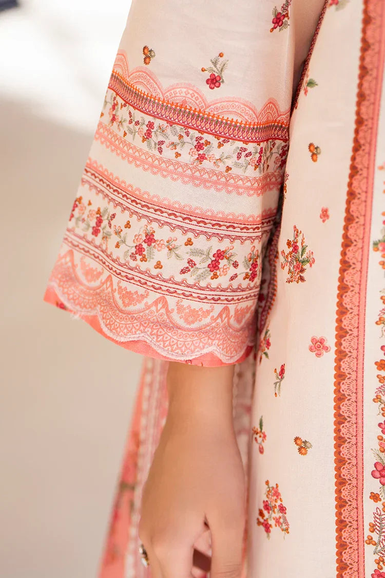 Picture of 3-PC Unstitched Printed Lawn Suit - Available at Raja Sahib