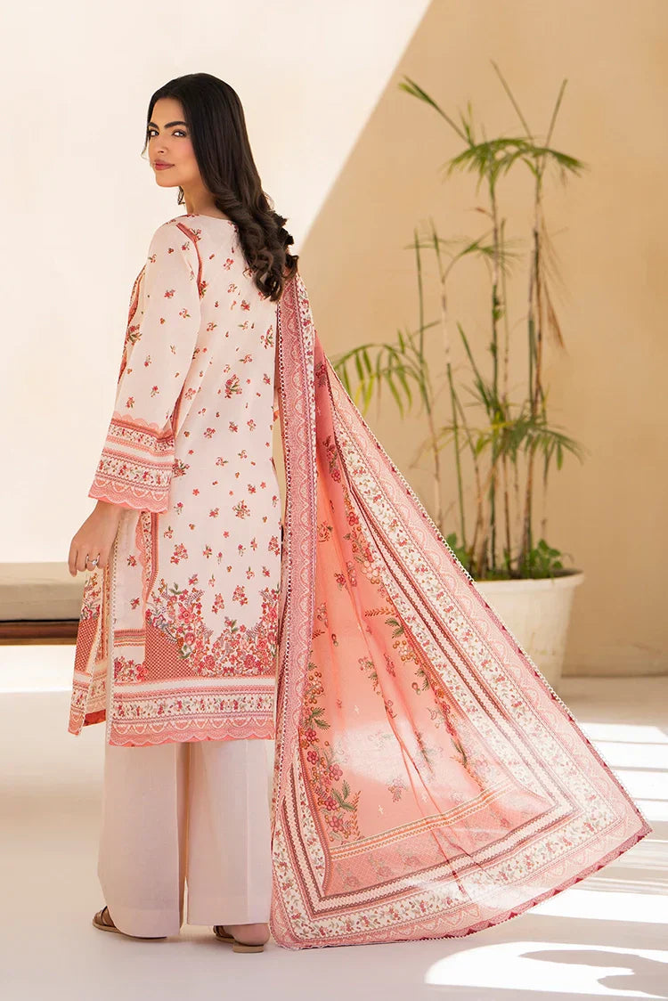 Picture of 3-PC Unstitched Printed Lawn Suit - Available at Raja Sahib