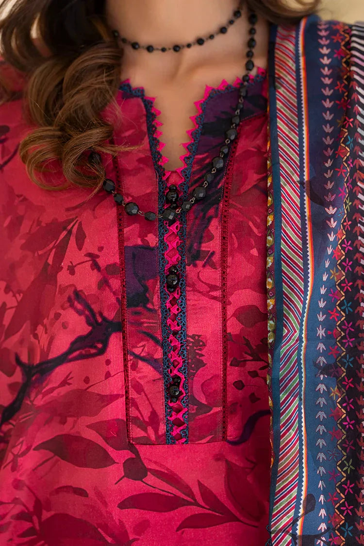 Picture of 3-PC Unstitched Printed Lawn Suit - Available at Raja Sahib