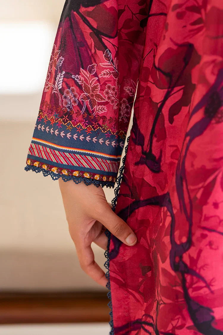 Picture of 3-PC Unstitched Printed Lawn Suit - Available at Raja Sahib