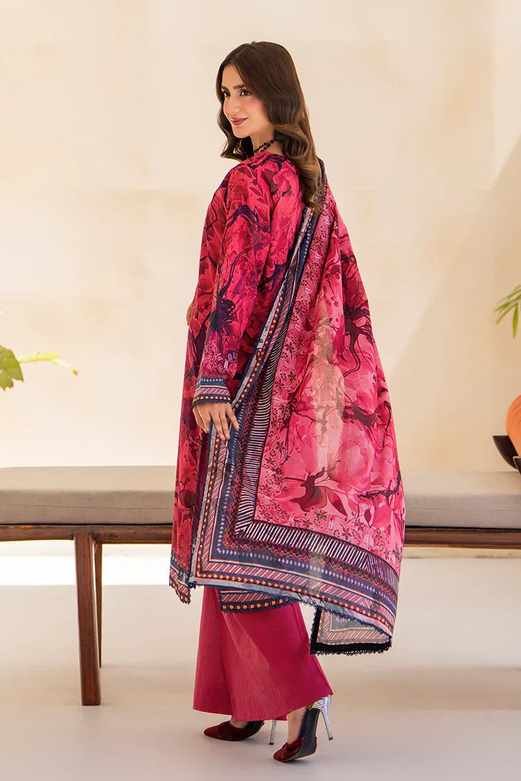 Picture of 3-PC Unstitched Printed Lawn Suit - Available at Raja Sahib