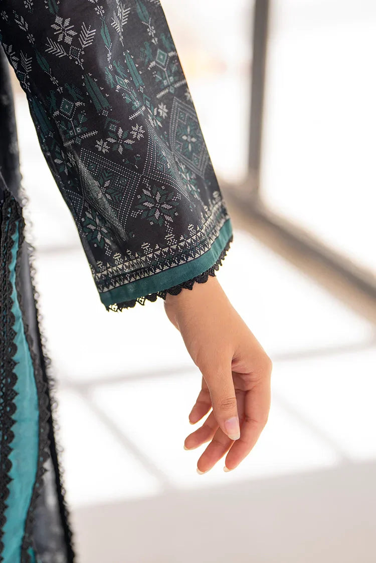 Picture of 3-PC Unstitched Printed Lawn Suit - Available at Raja Sahib