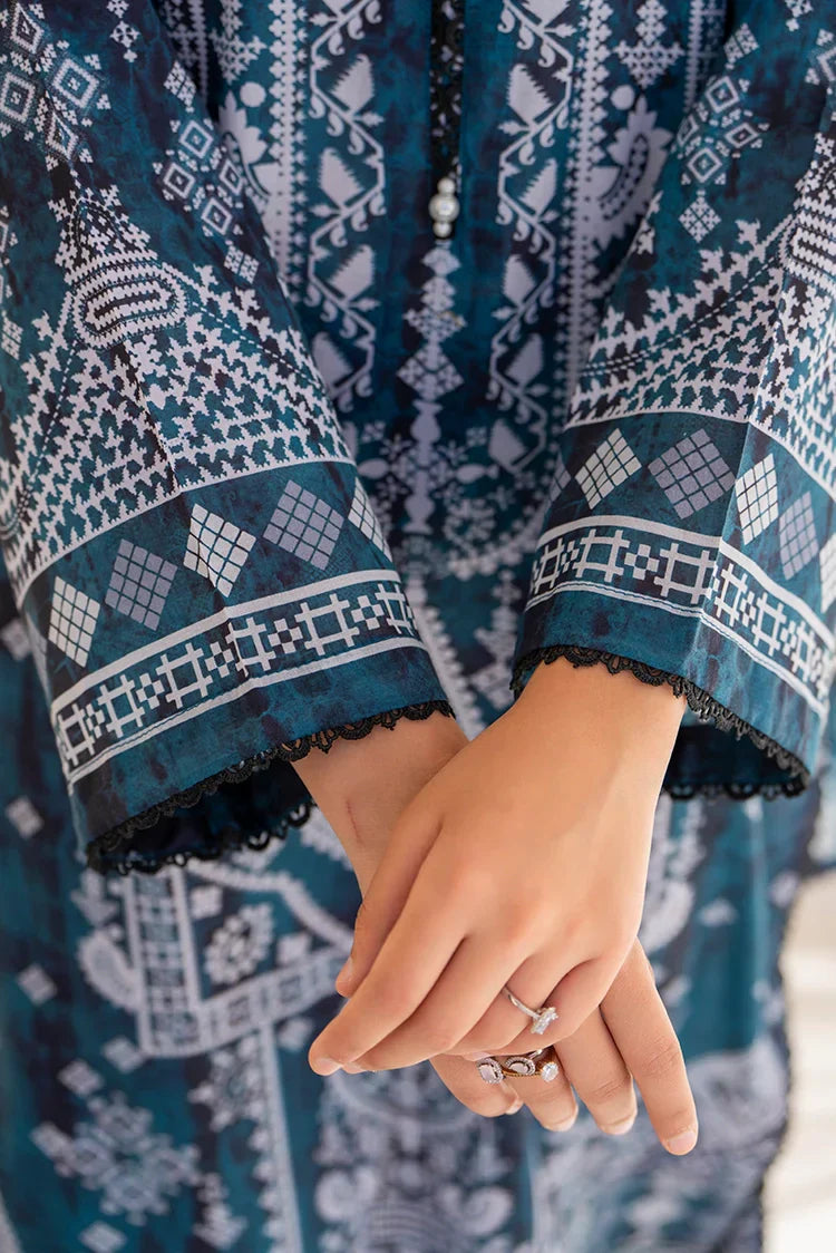 Picture of 3-PC Unstitched Printed Lawn Suit - Available at Raja Sahib