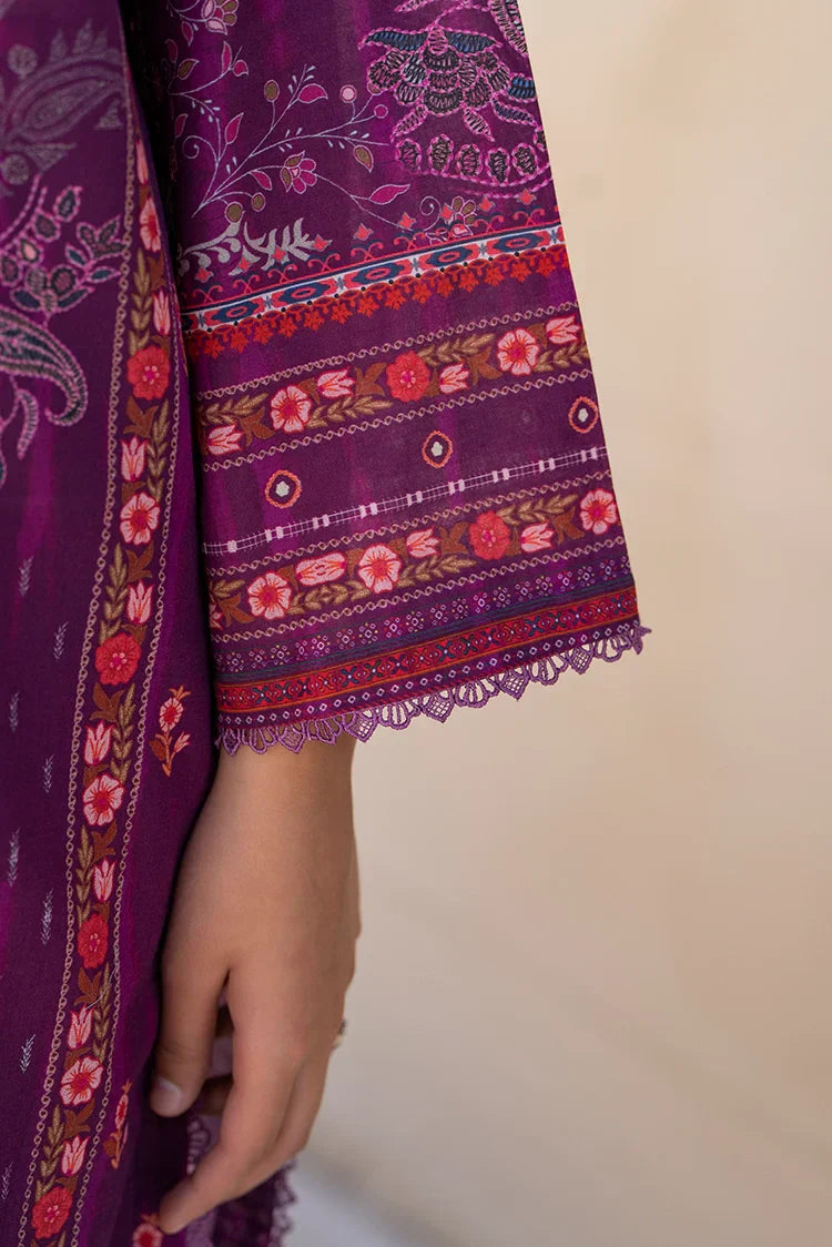 Picture of 3-PC Unstitched Printed Lawn Suit - Available at Raja Sahib