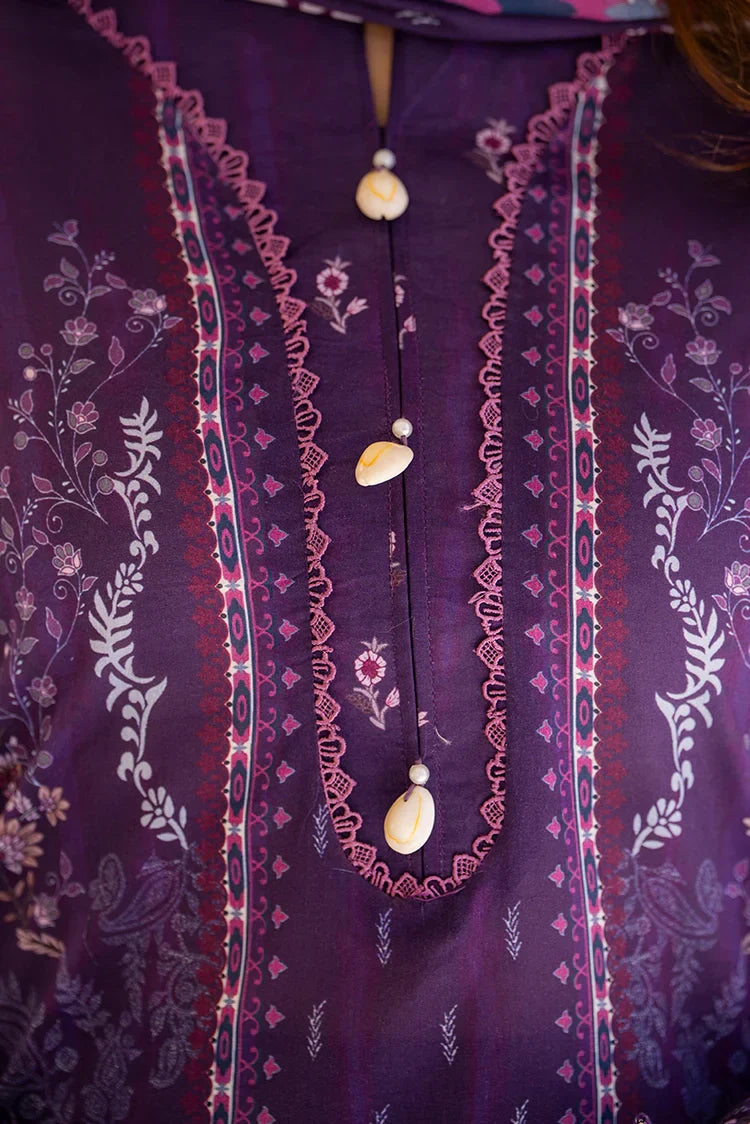 Picture of 3-PC Unstitched Printed Lawn Suit - Available at Raja Sahib