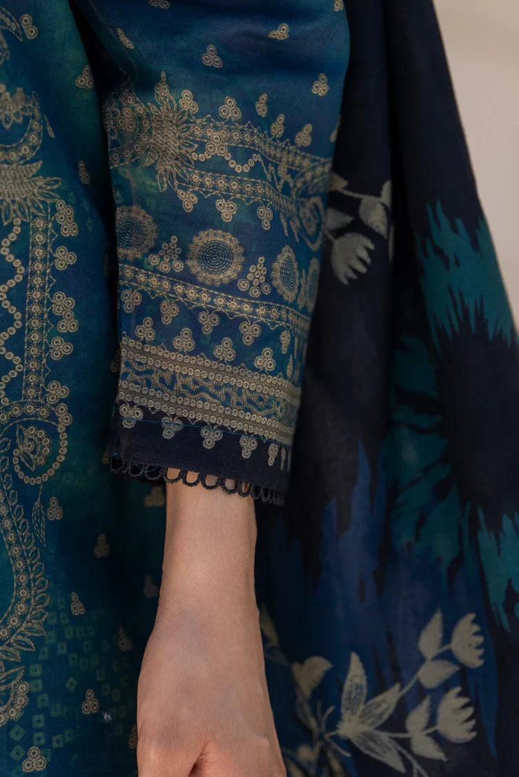 Picture of 3-PC Unstitched Printed Lawn Suit - Available at Raja Sahib