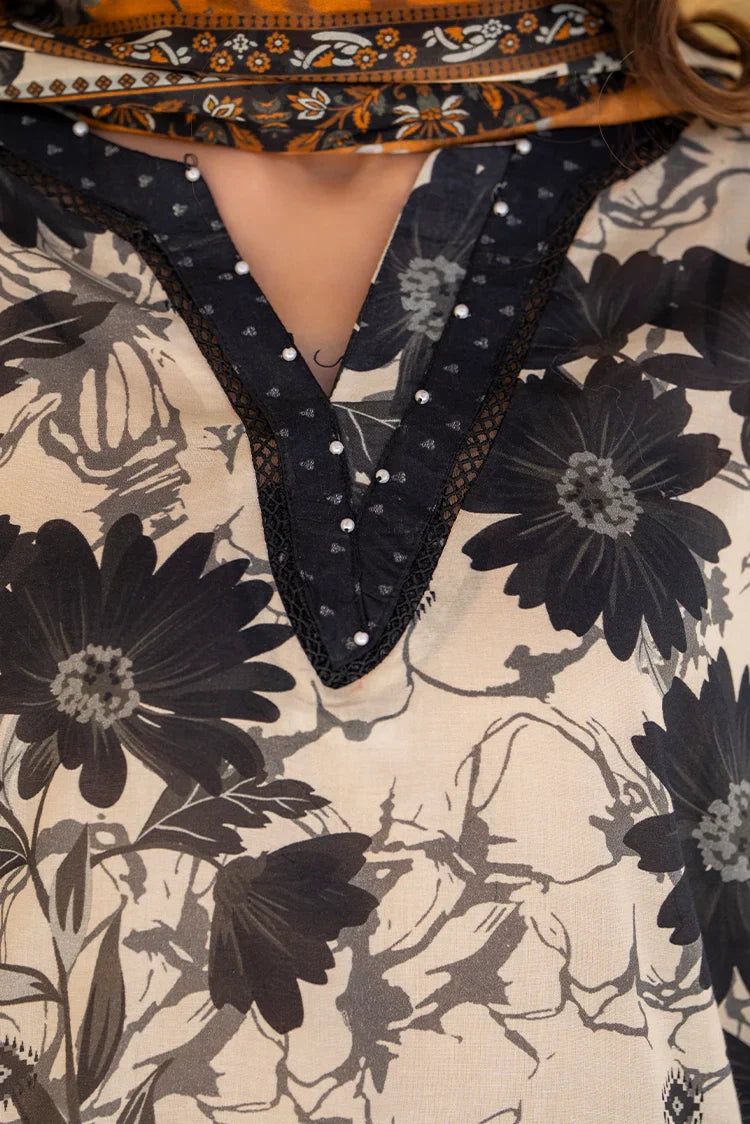 Picture of 3-PC Unstitched Printed Lawn Suit - Available at Raja Sahib