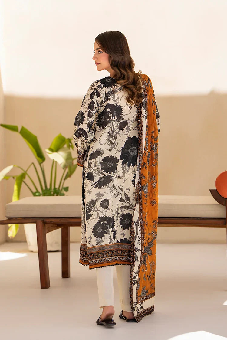 Picture of 3-PC Unstitched Printed Lawn Suit - Available at Raja Sahib